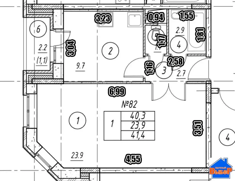 Продается однокомнатная квартира, ул. Березовая Роща, д. 1 - Фото 4