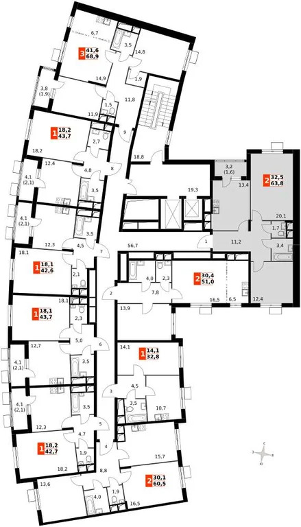 Продам 2-комн. квартиру 63.7 кв.м. - Фото 1