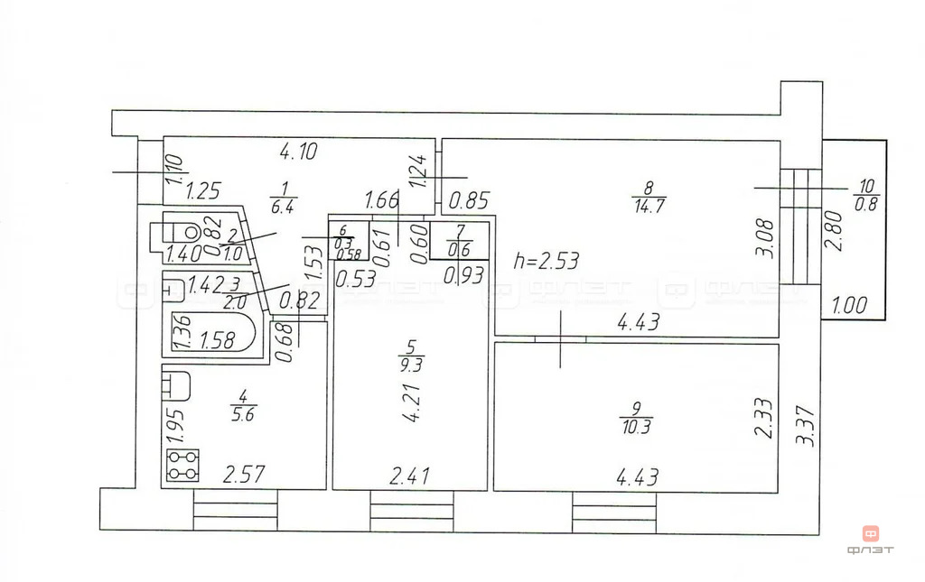 Продажа квартиры, Казань, ул. Лушникова - Фото 15