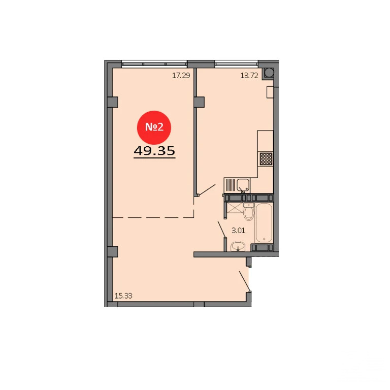 Продажа квартиры в новостройке, Белоглинка, Симферопольский район, ... - Фото 2