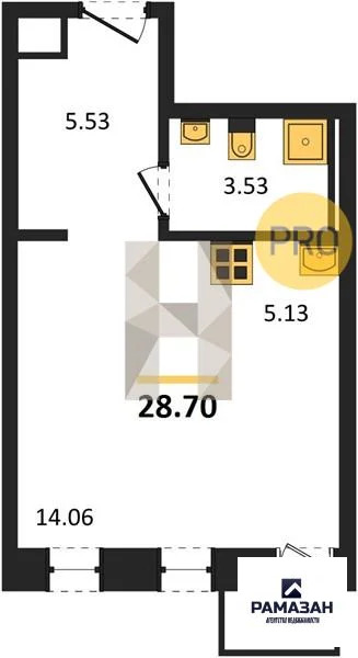 Продажа квартиры в новостройке, Казань, м. Горки, Вознесенский тракт - Фото 1