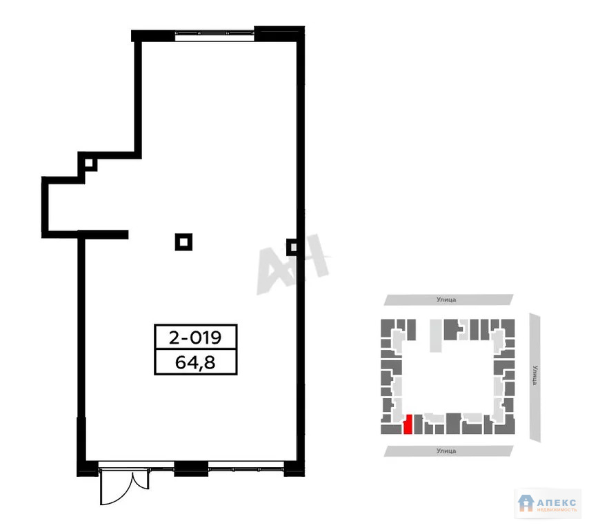 Продажа помещения (ПСН) пл. 65 м2 под , офис, медцентр, магазин, салон ... - Фото 1