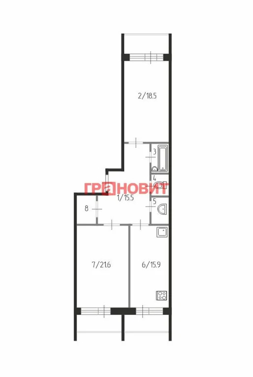 Продажа квартиры, Новосибирск, ул. Дуси Ковальчук - Фото 4