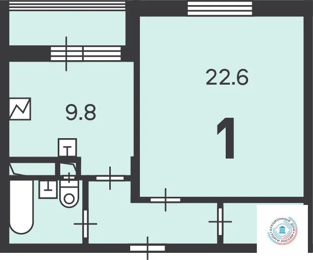 Продается квартира, 43.4 м - Фото 0