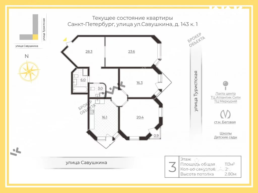 Савушкина 143 карта