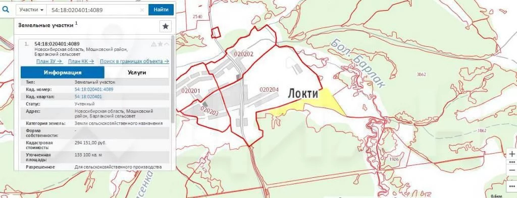 Карта мошковского района новосибирской