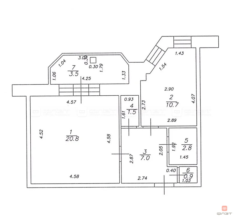 Продажа квартиры, Казань, ул. Меридианная - Фото 14