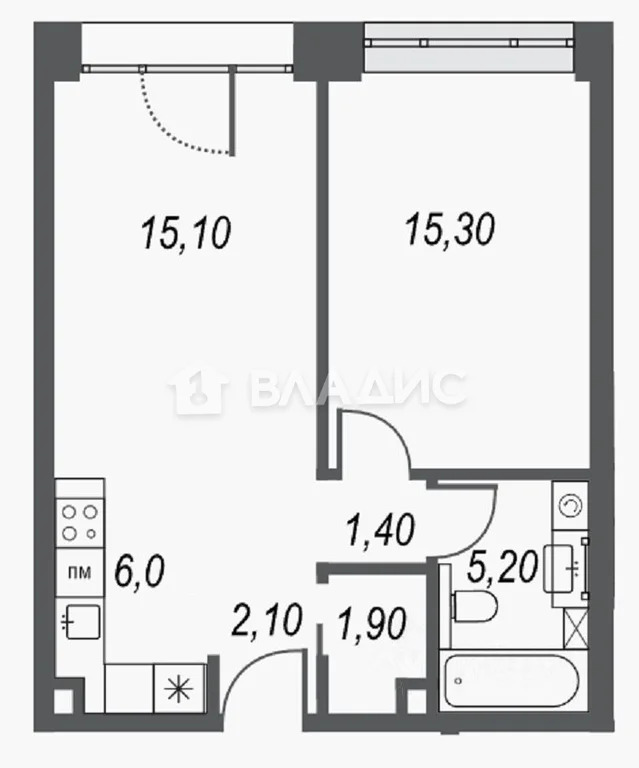 Москва, улица Академика Челомея, д.1А, 1-комнатная квартира на продажу - Фото 6