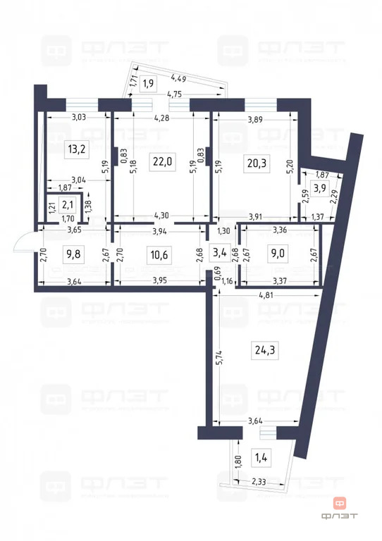 Продажа квартиры, Казань, ул. Абубекира Терегулова - Фото 20