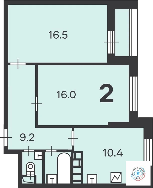 Продается квартира, 57 м - Фото 1