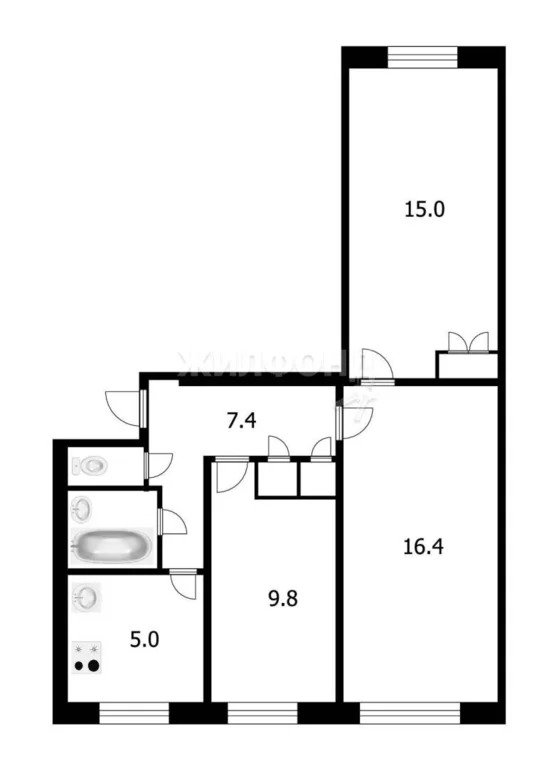 Продажа квартиры, Новосибирск, ул. Челюскинцев - Фото 8