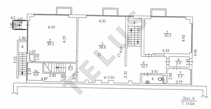 м. Киевская, площадь Киевского вокзала 723 м2, "продажа здания". (ном. ... - Фото 6