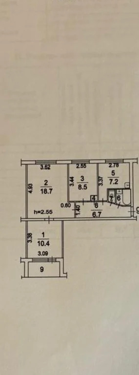 Продам 3-комн. квартиру 54.5 кв.м. - Фото 3