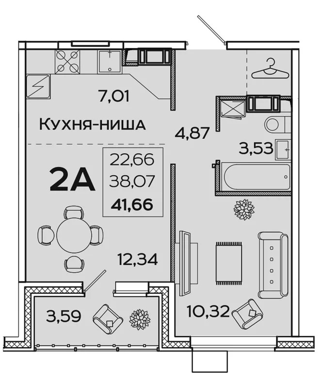 Продается квартира, 41.66 м - Фото 4