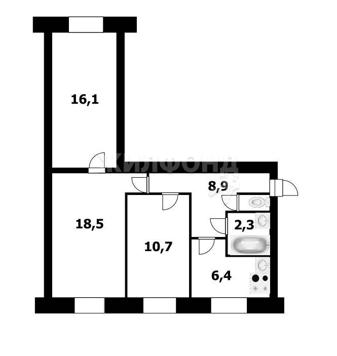 Продажа квартиры, Верх-Тула, Новосибирский район, 1-й квартал - Фото 17