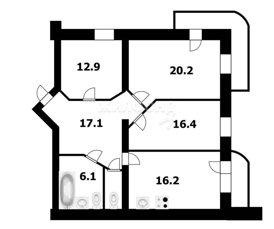 Продажа квартиры, Новосибирск, ул. Обская - Фото 16