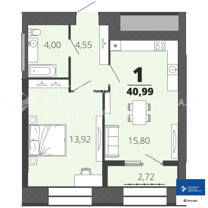 Продажа квартиры, Рязань, жилой комплекс Бирюзова Парк - Фото 2