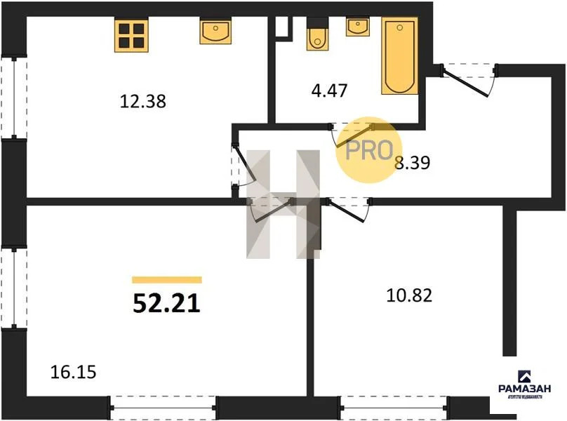 Продажа квартиры в новостройке, Казань, м. Горки, ул. Бухарская - Фото 1