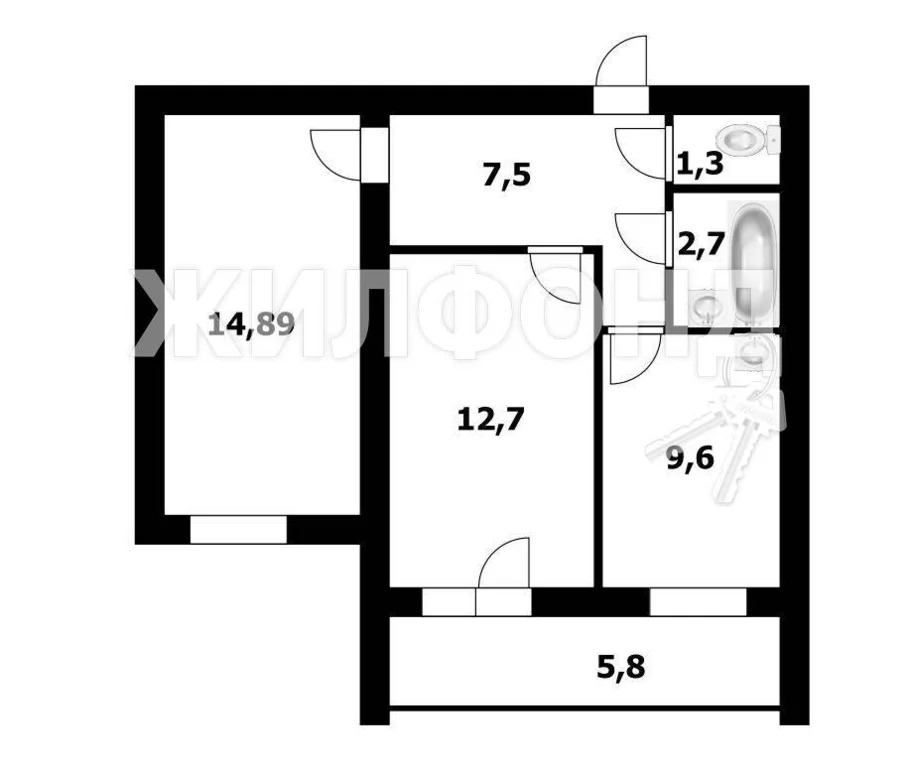 Продажа квартиры, Новосибирск, Юности - Фото 17