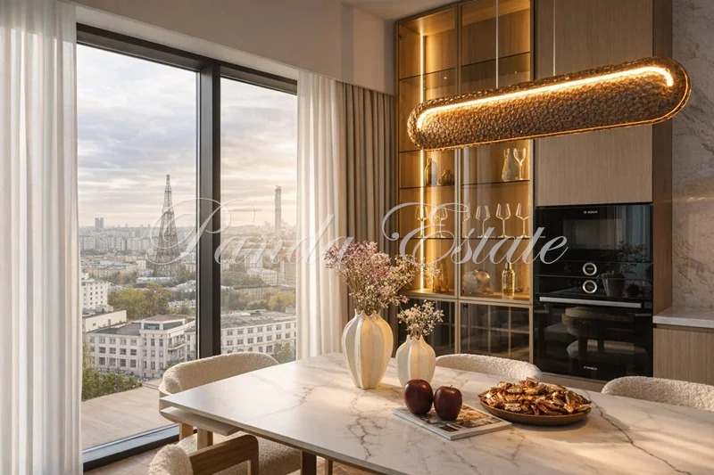 Видовая квартира с ремонтом в Sky House (ном. объекта: 9799) - Фото 1