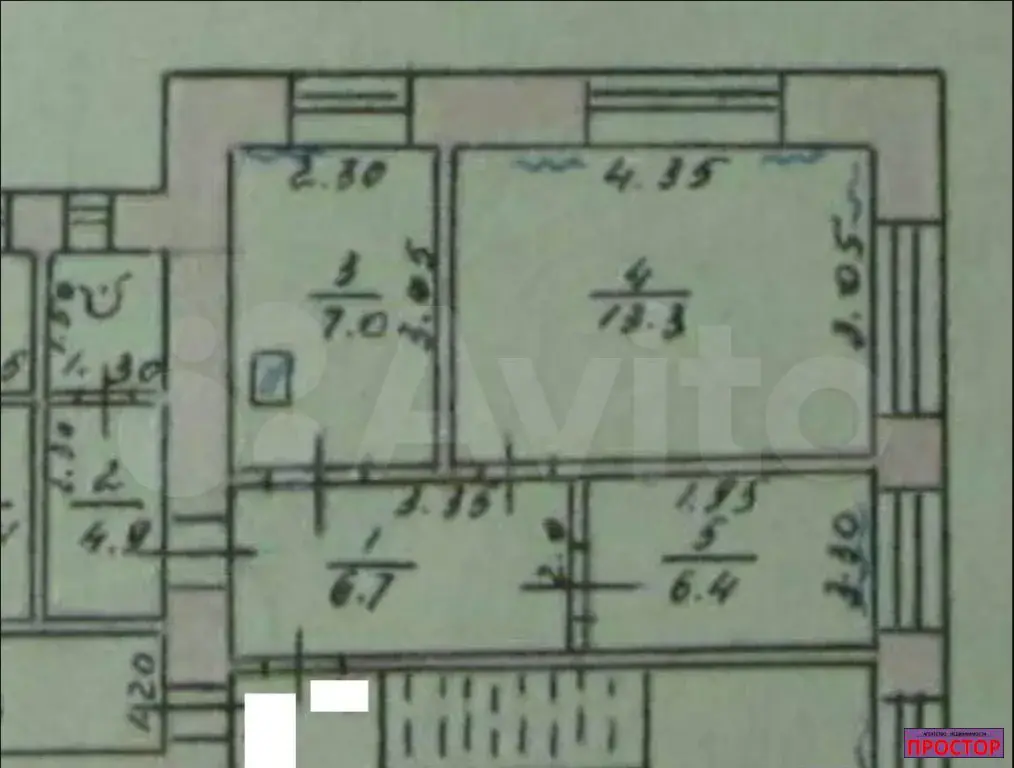 2-к. квартира, 38,3 м, 2/2 эт. - Фото 9