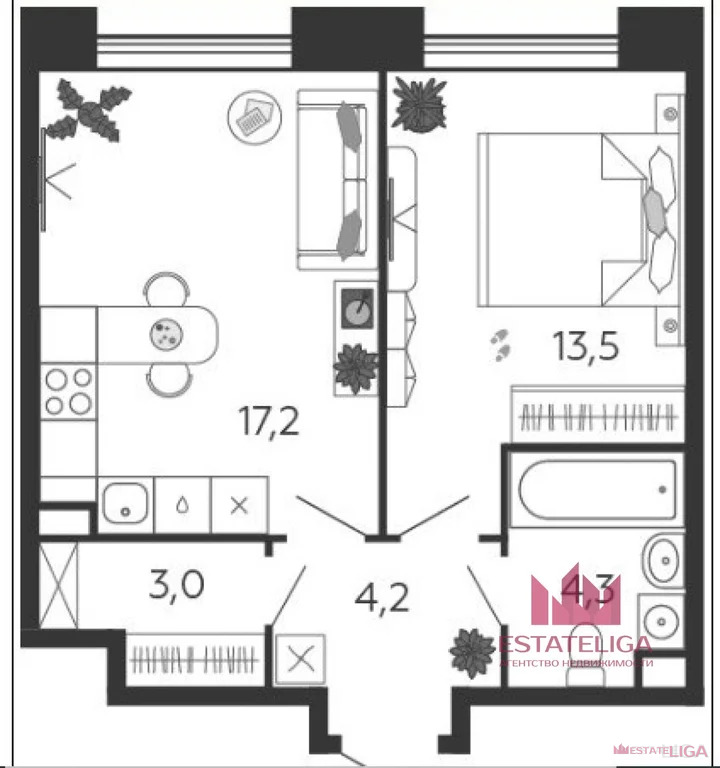 Продажа квартиры, улица Петра Кончаловского - Фото 2