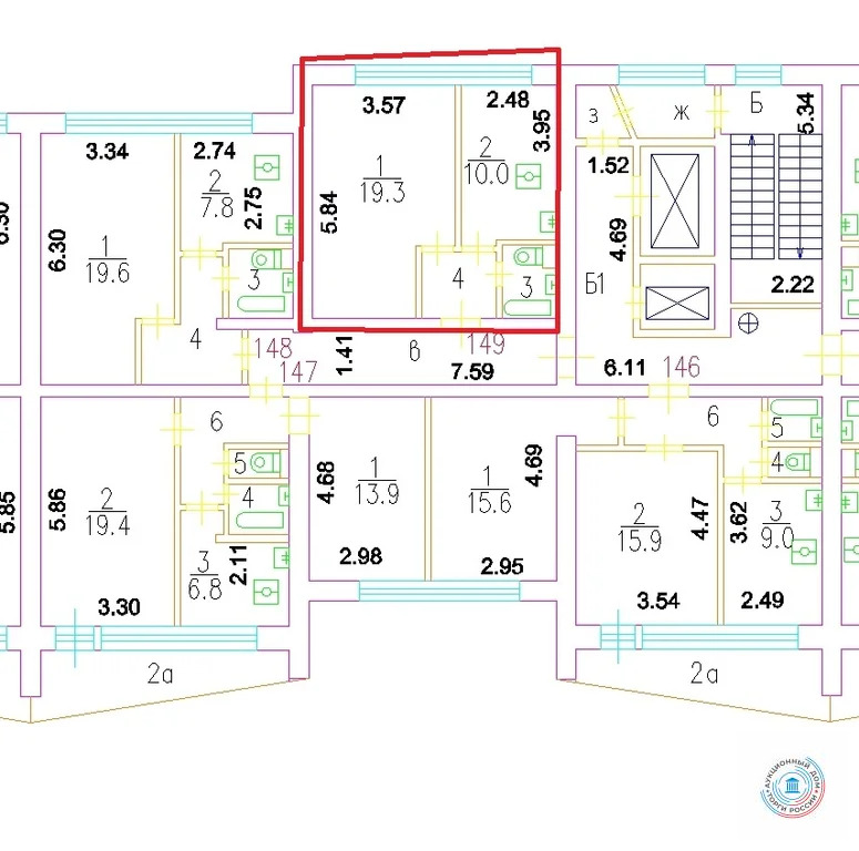 Продается квартира, 34.7 м - Фото 1