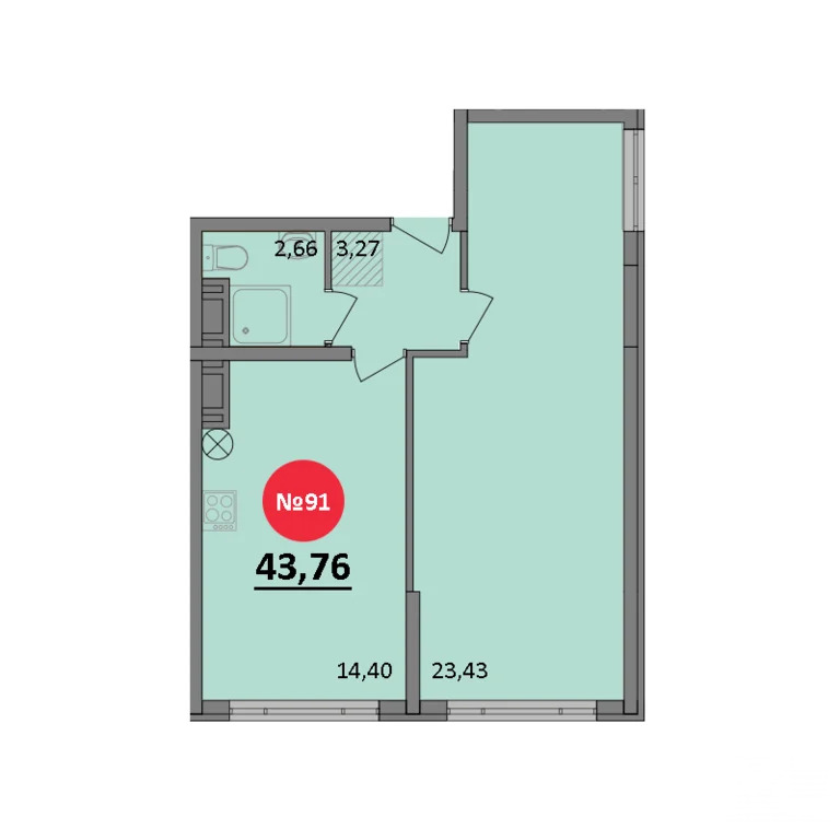 Продажа квартиры в новостройке, Черноморское, Черноморский район, ул. ... - Фото 2