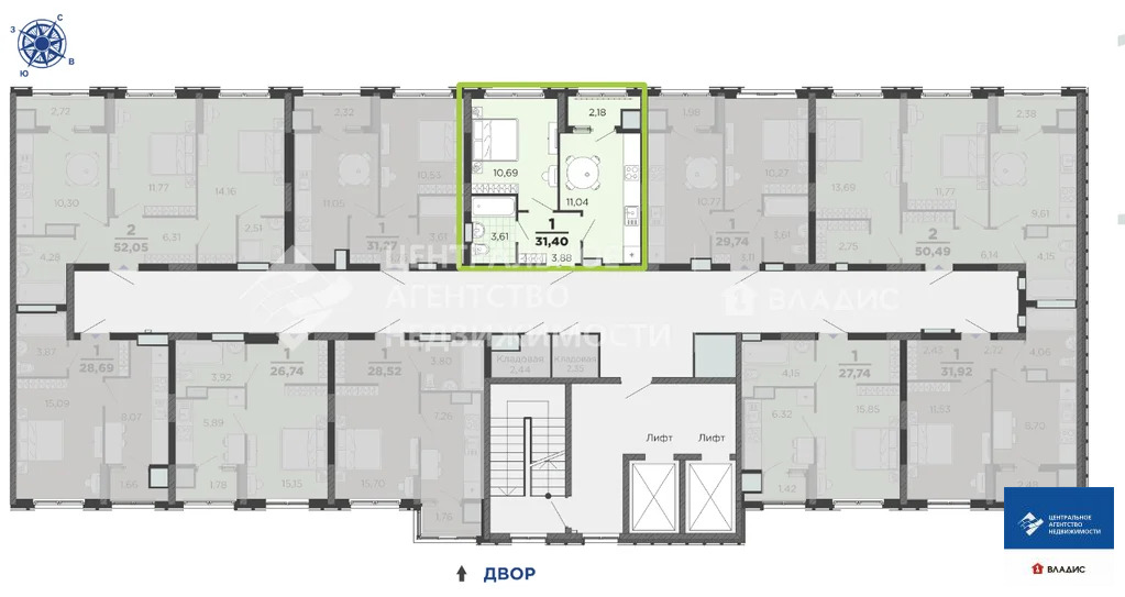 Продажа квартиры в новостройке, Рязань, микрорайон Горроща - Фото 3