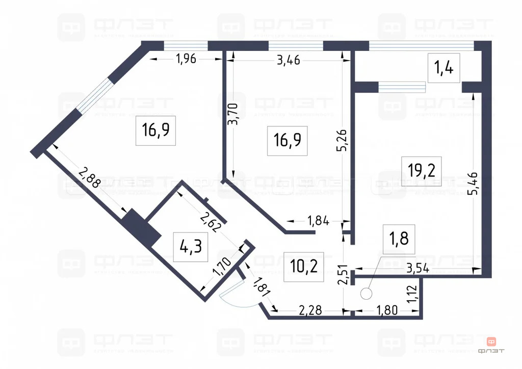 Продажа квартиры, Куюки, Пестречинский район, 14-й квартал - Фото 19