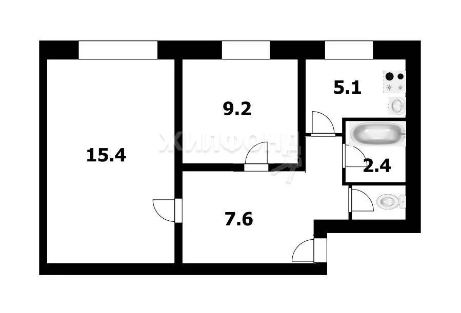 Продажа квартиры, Верх-Тула, Новосибирский район, 1-й квартал - Фото 13