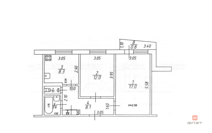 Продажа квартиры, Казань, Ямашева пр-кт. - Фото 12