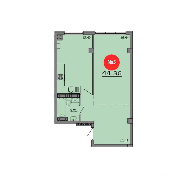 Продажа квартиры в новостройке, Белоглинка, Симферопольский район, ... - Фото 1