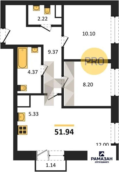 Продажа квартиры в новостройке, Казань, м. Проспект Победы, ул. ... - Фото 1