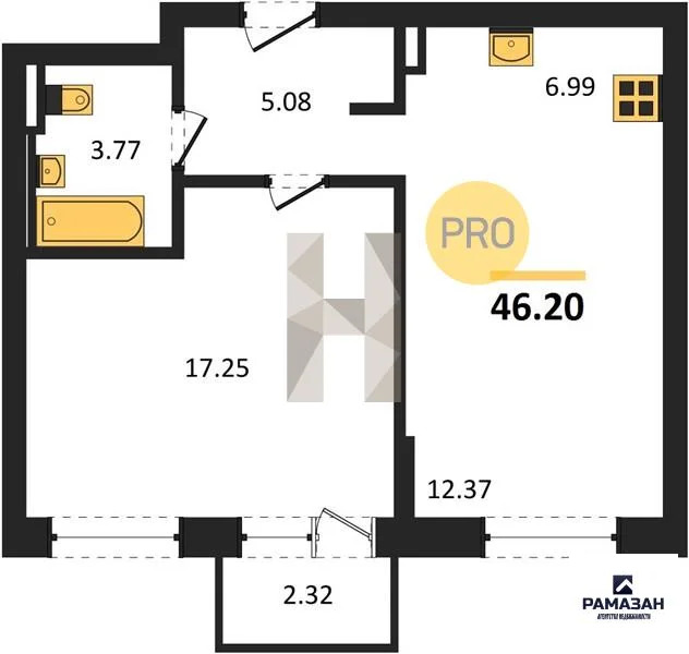 Продажа квартиры в новостройке, Казань, Сибирский тракт - Фото 1