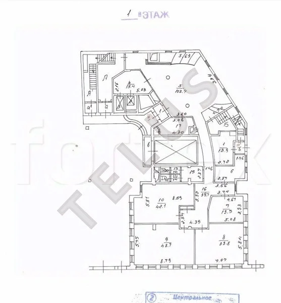 м Таганская Пестовский переулок 2756м2 Аренда офиса (ном. объекта: ... - Фото 10