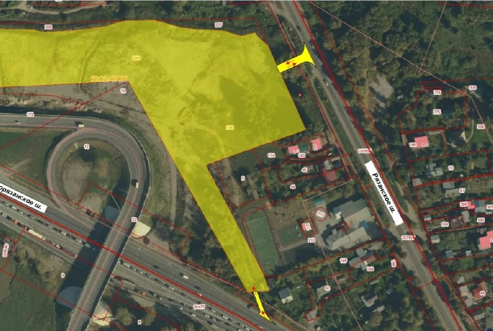 Участок 2,3 Га Новорязанское шоссе под строительство склада 18 000 м2 - Фото 0