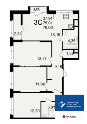 Продажа квартиры, Рязань, Куйбышевское ш. - Фото 6