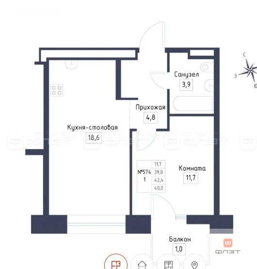 Продажа квартиры в новостройке, Казань, ул. Южно-Промышленная - Фото 4