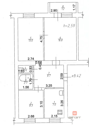 Продажа квартиры, Казань, Ибрагимова пр-кт. - Фото 19