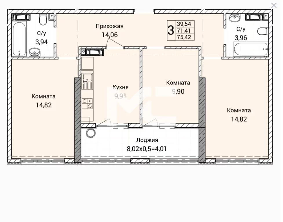 Продажа квартиры в новостройке, Севастополь, улица Братьев Манганари - Фото 8