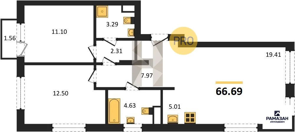 Продажа квартиры в новостройке, Казань, м. Проспект Победы, ул. ... - Фото 1