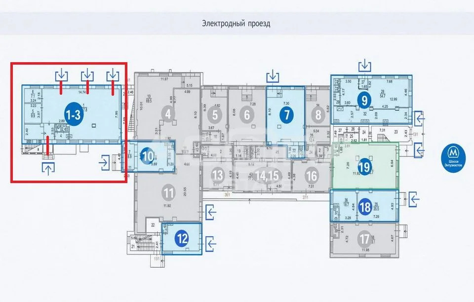 Продажа торгового помещения, м. Шоссе Энтузиастов, Электродный проезд - Фото 8
