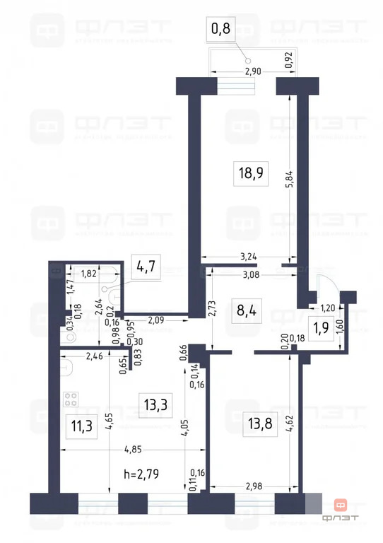 Продажа квартиры, Казань, ул. Павлюхина - Фото 19