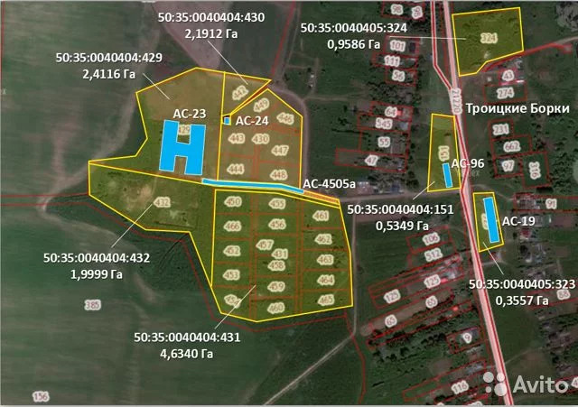 Кадастровая карта борки рязань