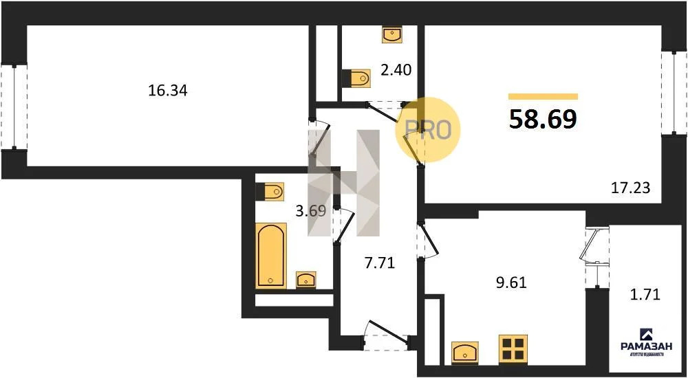 Продажа квартиры в новостройке, Казань, м. Проспект Победы, Баки ... - Фото 1