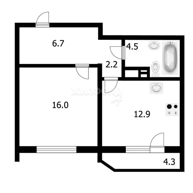 Продажа квартиры, Новосибирск, микрорайон Горский - Фото 23