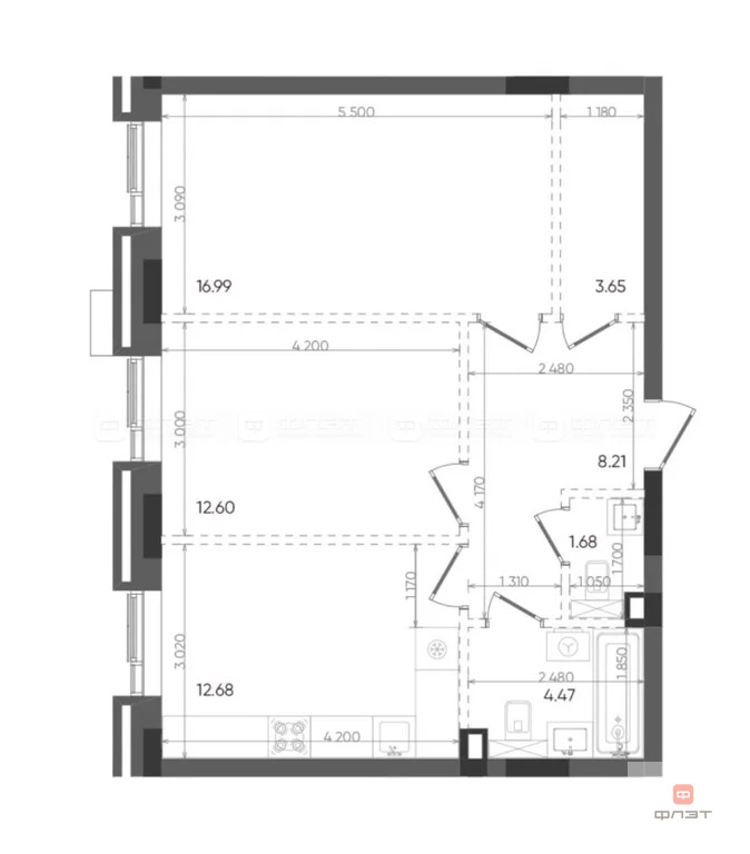 Продажа квартиры, Казань, ул. Бухарская - Фото 11