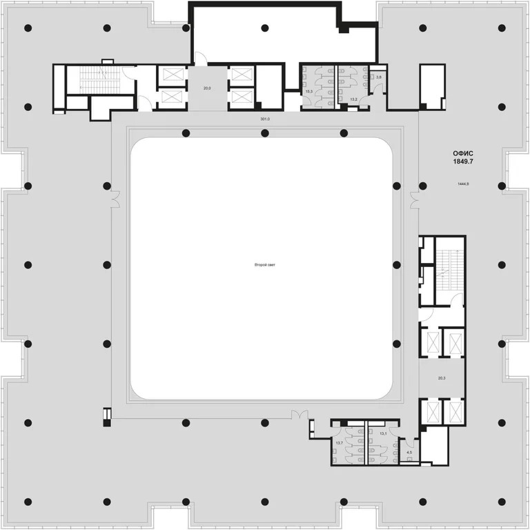 Продажа офиса 1850 м2 - Фото 2