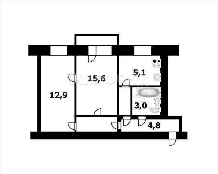 продажа квартиры, новосибирск, ул. гоголя - Фото 3